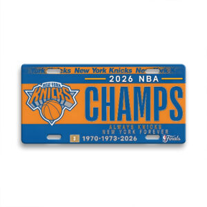 New York Knicks NBA Finals Champions 2026 License Plate - TANTN23684