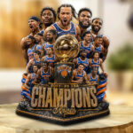 New York Knicks 2026 NBA Champions Custom Shape Acrylic Plaque – GNE7170