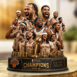 New York Knicks 2026 NBA Champions Custom Shape Acrylic Plaque - GNE7171