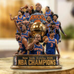 New York Knicks 2026 NBA Champions Custom Shape Acrylic Plaque – GNE7173
