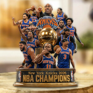 New York Knicks 2026 NBA Champions Custom Shape Acrylic Plaque - GNE7173