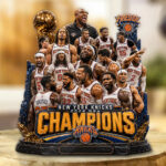 New York Knicks 2026 NBA Champions Custom Shape Acrylic Plaque – GNE7174