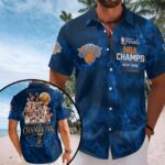 New York Knicks 2026 NBA Finals Champions Short Sleeve Button-Down Shirt – HOATT18630