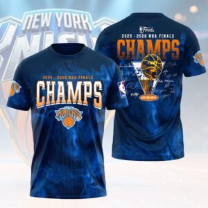 New York Knicks 2026 NBA Finals Champions 3D Apparel - HOATT18618
