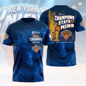 New York Knicks 2026 NBA Finals Champions 3D Apparel - HOATT18627