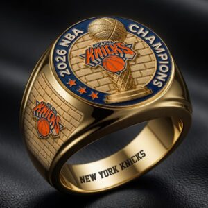 New York Knicks 2026 NBA Finals Champions 3D Engraved Ring - HOATT18959