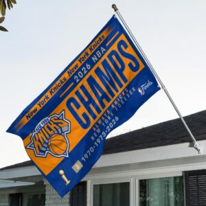 New York Knicks 2026 NBA Finals Champions 3D Double-side House Flag - HOATT18986