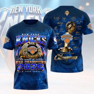 New York Knicks 2026 NBA Finals Champions 3D Apparel - HOATT18862
