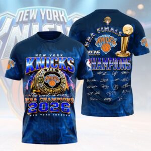 New York Knicks 2026 NBA Finals Champions 3D Apparel - HOATT18864