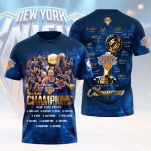 New York Knicks 2026 NBA Finals Champions 3D Apparel - HOATT18867