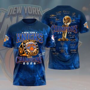 New York Knicks 2026 NBA Finals Champions 3D Apparel - HOATT18875
