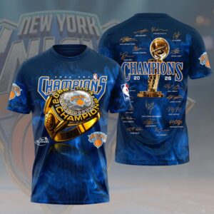 New York Knicks 2026 NBA Finals Champions 3D Apparel - HOATT18882