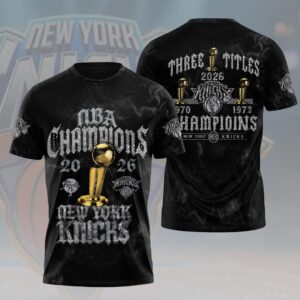 New York Knicks 2026 NBA Finals Champions 3D Apparel - HOATT18895