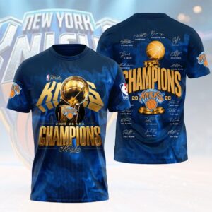 New York Knicks 2026 NBA Finals Champions 3D Apparel - HOATT18924