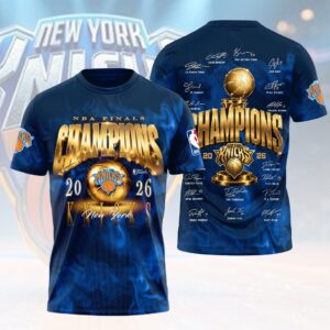 New York Knicks 2026 NBA Finals Champions 3D Apparel - HOATT19080