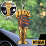 Personalized New York Knicks NBA Champions 2026 Custom shape 2-sided Acrylic Car Ornament – TMTHU7149
