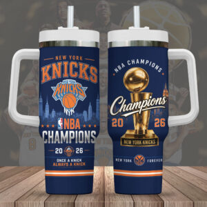 New York Knicks NBA Finals Champions 2026 40oz Tumbler - TANTN23798
