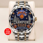 Personalized New York Knicks NBA Finals Champions 2026 Alloy Luxury Quartz Watch – TANTN23968