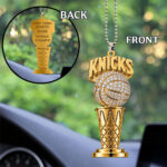 New York Knicks NBA Finals Champions 2026 Custom shape 2-sided Acrylic Car Ornament – TANTN23927