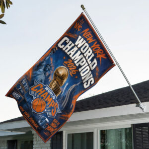 New York Knicks NBA Finals Champions 2026 3D Double-side House Flag - TANTN23803