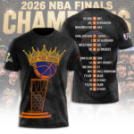 New York Knicks NBA Finals Champions 2026 3D Apparel – TANTN23634