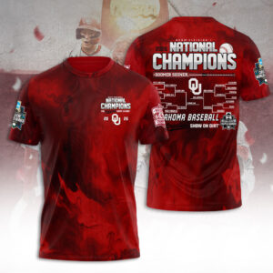 Oklahoma Sooners 2026 NCAA Baseball Men's College World Series Champions 3D Apparel - TANTN23849