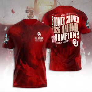 Oklahoma Sooners 2026 NCAA Baseball Men's College World Series Champions 3D Apparel - TANTN23845