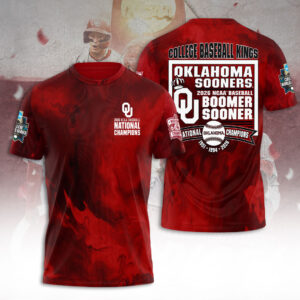 Oklahoma Sooners 2026 NCAA Baseball Men's College World Series Champions 3D Apparel - TANTN23846