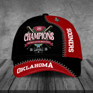 Oklahoma Sooners 2026 NCAA Baseball Men's College World Series Champions Classic Cap - TANTN23903