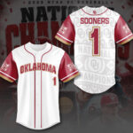 Oklahoma Sooners 2026 NCAA Baseball Men’s College World Series Champions Baseball Jersey – TMTHU7022