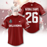 Oklahoma Sooners 2026 NCAA Baseball Men’s College World Series Champions Baseball Jersey – TANTN23847