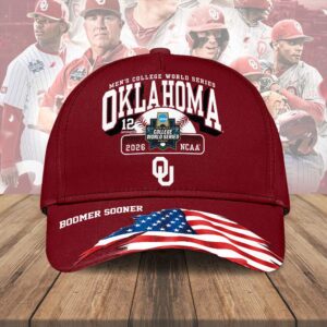 Oklahoma Sooners 2026 NCAA Baseball Men's College World Series Champions Classic Cap - HOATT18953
