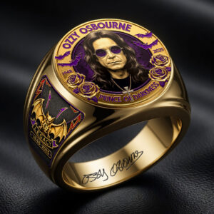 Ozzy Osbourne 3D Engraved Ring - HOATT18359