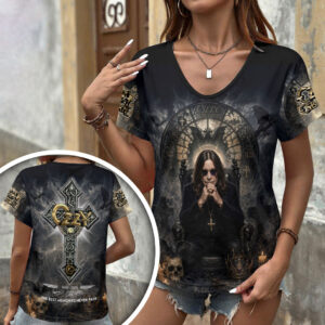 Ozzy Osbourne 3D Women’s V-Neck T-Shirt - HOATT18379