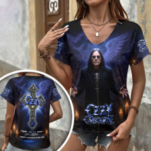 Ozzy Osbourne 3D Women’s V-Neck T-Shirt - HOATT18380