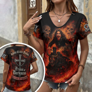 Ozzy Osbourne 3D Women’s V-Neck T-Shirt - HOATT18527