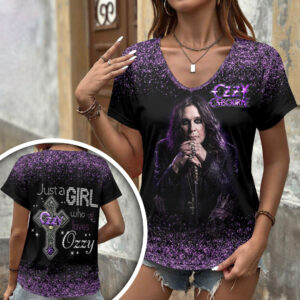 Ozzy Osbourne 3D Women’s V-Neck T-Shirt - HOATT18476