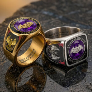 Ozzy Osbourne 3D Engraved Ring - TANTN23263