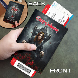 Ozzy Osbourne Leather Passport Cover - HOATT18392