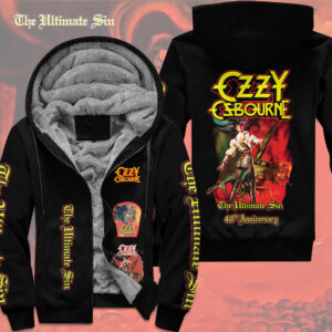 Ozzy Osbourne The Ultimate Sin 40th Anniversary 3D Fleece Zip Hoodie - TMTHU7107