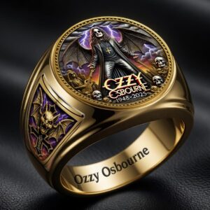 Ozzy Osbourne 3D Engraved Ring - GNE6901