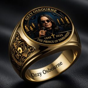 Ozzy Osbourne 3D Engraved Ring - GNE6902