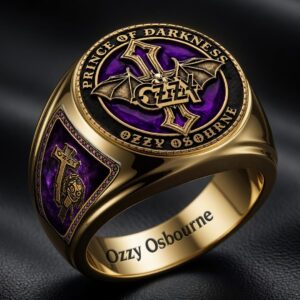 Ozzy Osbourne 3D Engraved Ring - HOATT18855