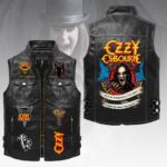 Ozzy Osbourne Premium 2D Sleeveless Leather Vest – HOATT18367
