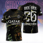 Paris Saint-Germain Champions of Europe 25/26 3D Apparel – TANTN23323