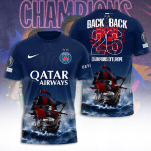 Paris Saint-Germain Champions of Europe 25/26 3D Apparel - TANTN23479
