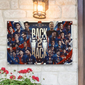 Paris Saint-Germain 25/26 Champions League Champions Metal Sign - GNE6964