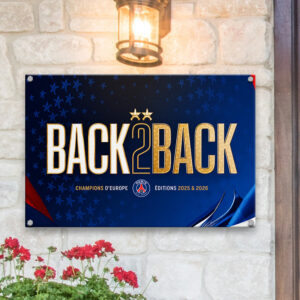 Paris Saint-Germain 25/26 Champions League Champions Metal Sign - GNE6965