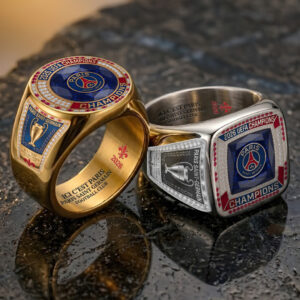 Paris Saint-Germain Champions of Europe 25/26 3D Engraved Ring - TANTN23295