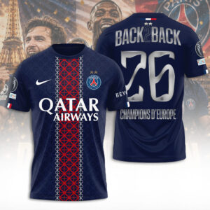 Paris Saint-Germain Champions of Europe 25/26 3D Apparel - TANTN23306